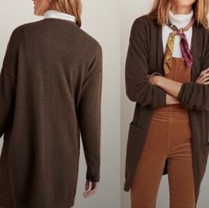 Anthropologie Brown Cardigan Sweater